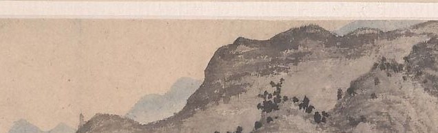 Now look up. The mountain dissolves into the paper itself.