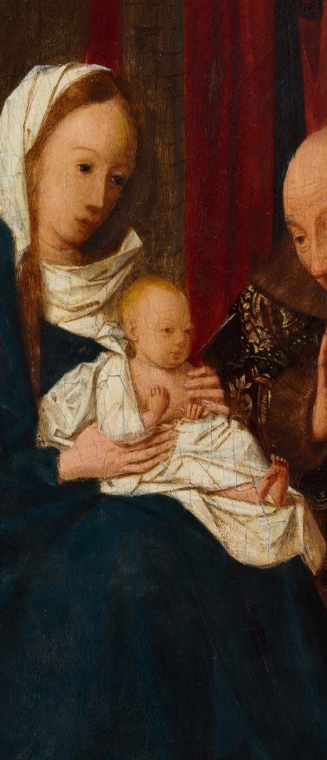 Look closely at the Virgin Mary and the Christ Child.
