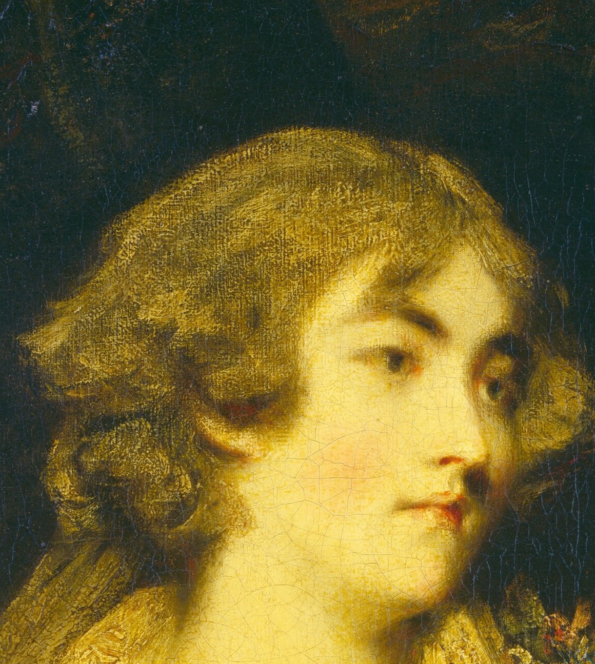 The painter, Daniel Gardner, was known for delicate portraits.