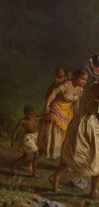 Kaufmann painted this in 1867, two years after the Thirteenth Amendment.