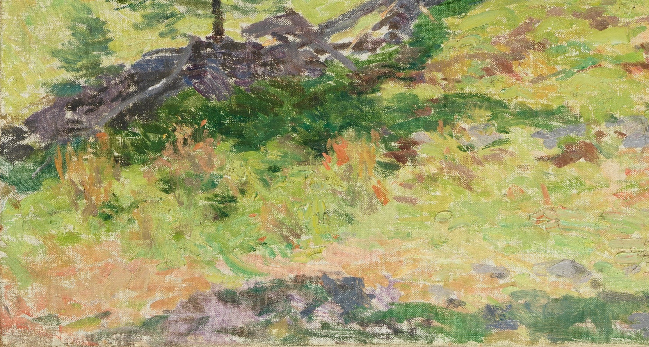 The artist used thick, visible brushstrokes.
