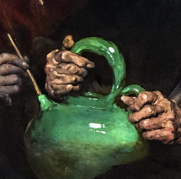The artist, largely self-taught, often painted everyday life.