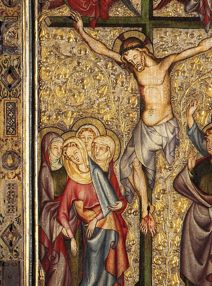 Christ's suffering is shown here.
