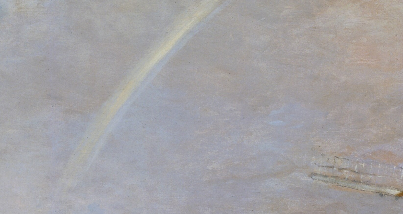 A symbol of hope and calm after a storm, adding a touch of magic to the landscape.