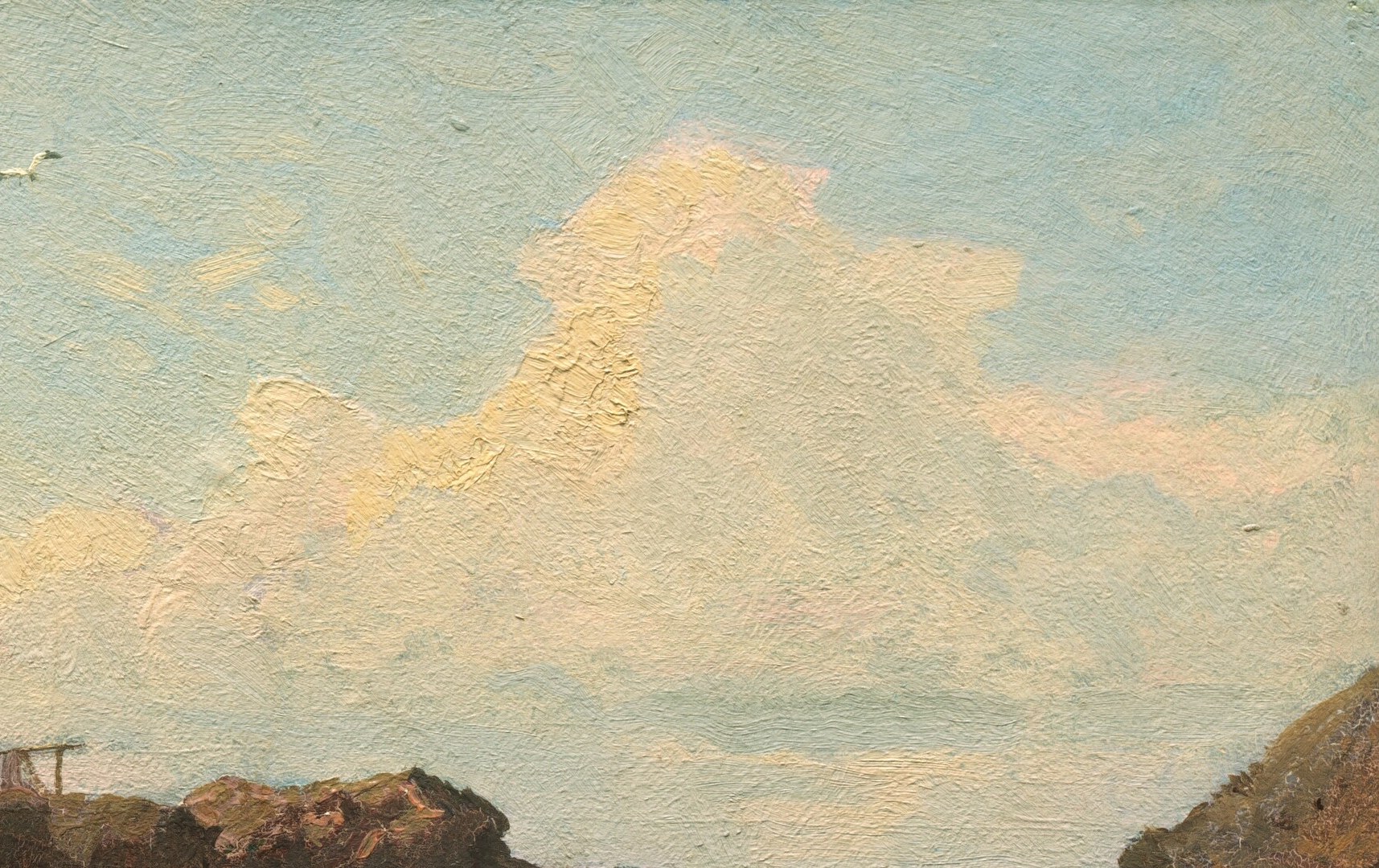 His precise brushwork captures the intense Mediterranean sunlight.