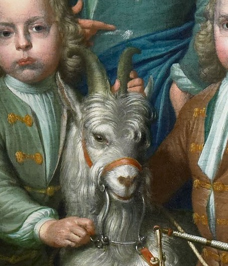 And this family goat adds an unexpected, charming detail.