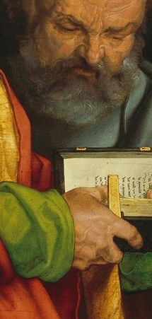The artist, Dürer, focused on individual character within faith.