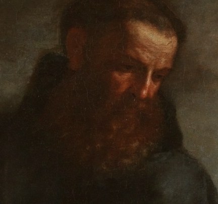 This is Saint Augustine, deep in thought.