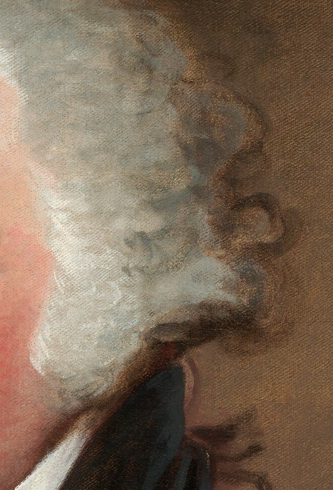 Stuart lets the right side of the head just disappear.