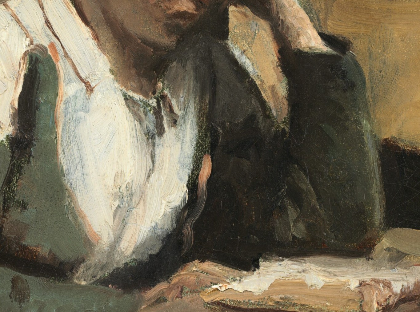 He used muted tones to emphasize this calm interior.