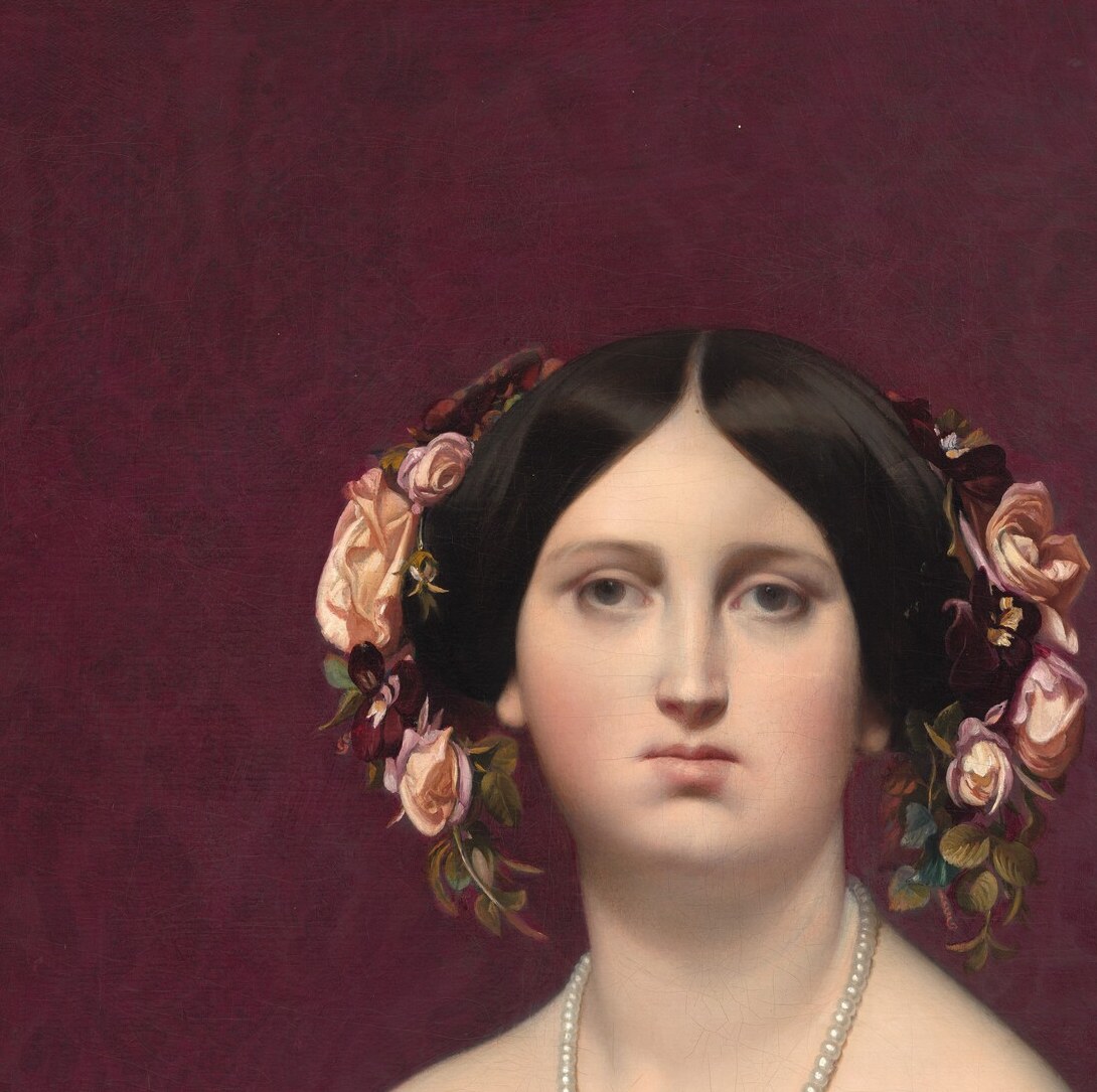 She is painted with a surface so smooth it barely registers as paint.