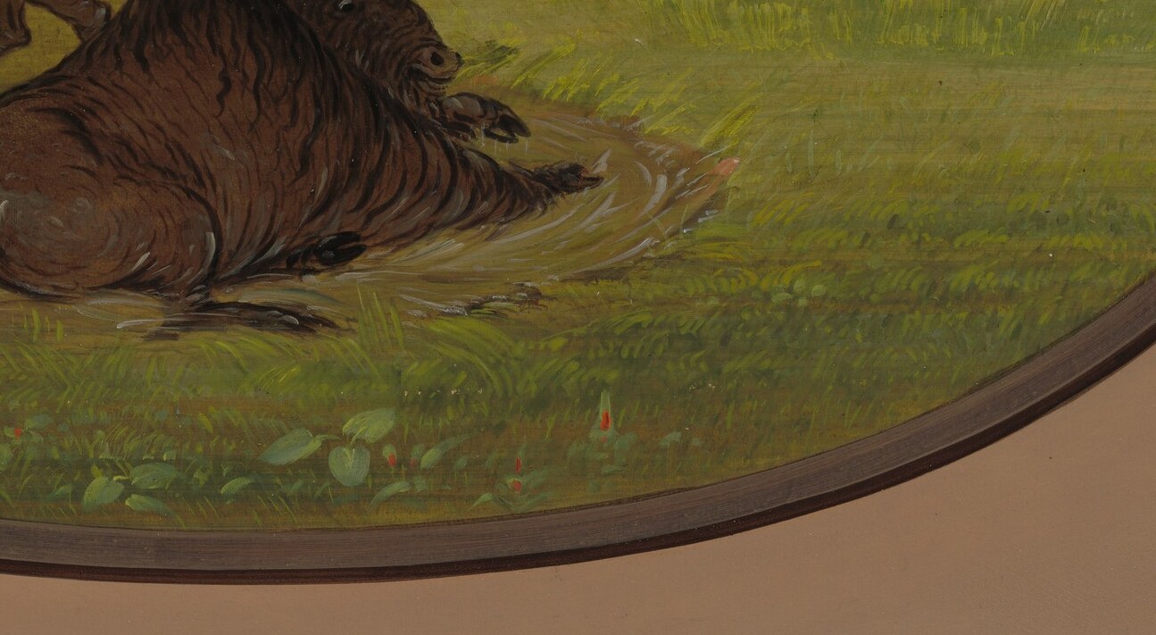 It's called 'A Buffalo Wallow,' for this central figure.