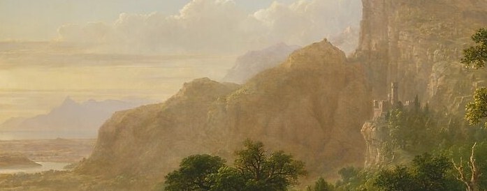 The river functions as time's arrow , it winds from the ruined past through the present pastoral toward an unseen horizon, mirroring Bryant's movement through history