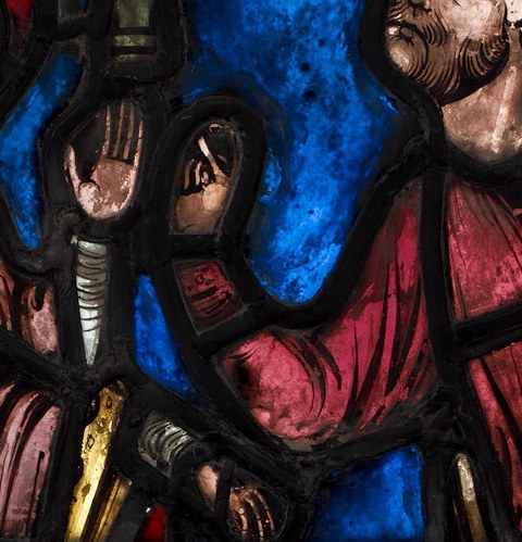 He points straight at a trembling consul.