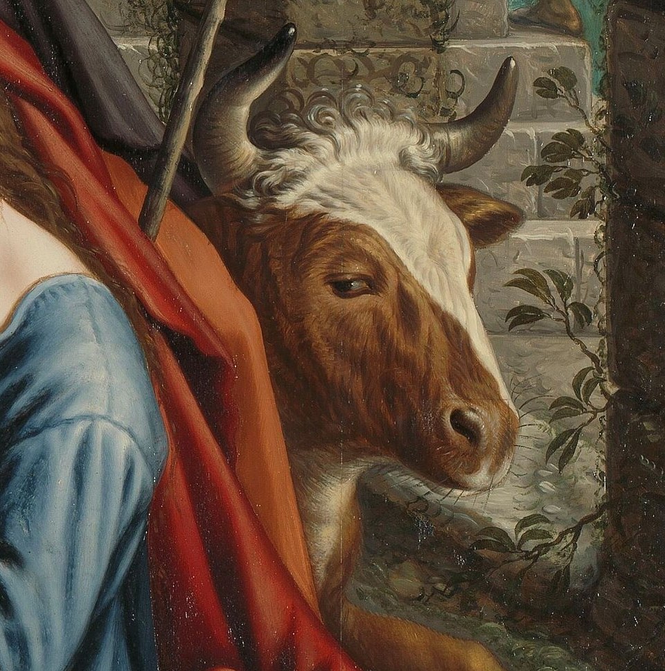 Even a simple ox becomes an important, grounded detail.