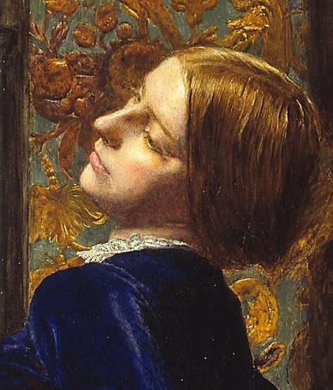 It depicts Mariana, from a Shakespeare play and a Tennyson poem.