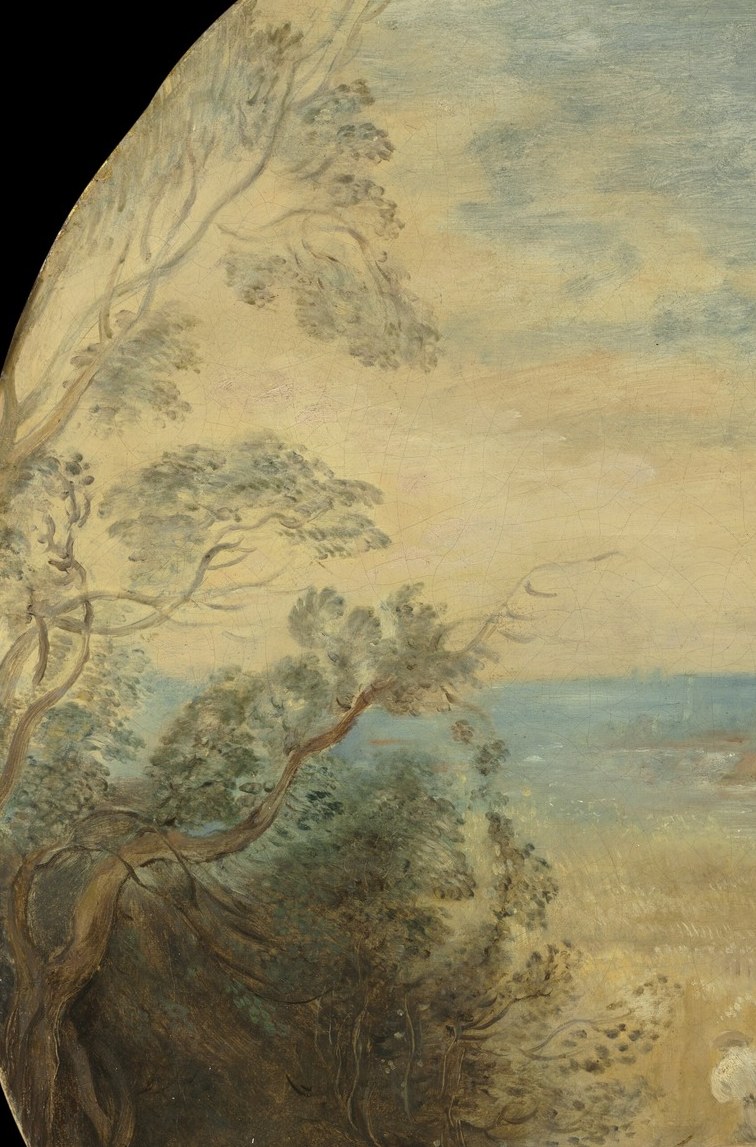 The large tree on the left anchors the scene.