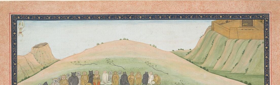 Easy to overlook, these distant silhouettes expand the scene into a full procession or army , the hidden-detail reward
