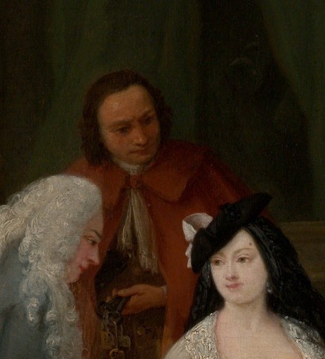 Her expression is deliberately opaque , neither consenting nor refusing , which is Longhi's psychological signature; the social pressure of navigating male proposals is legible without a single word