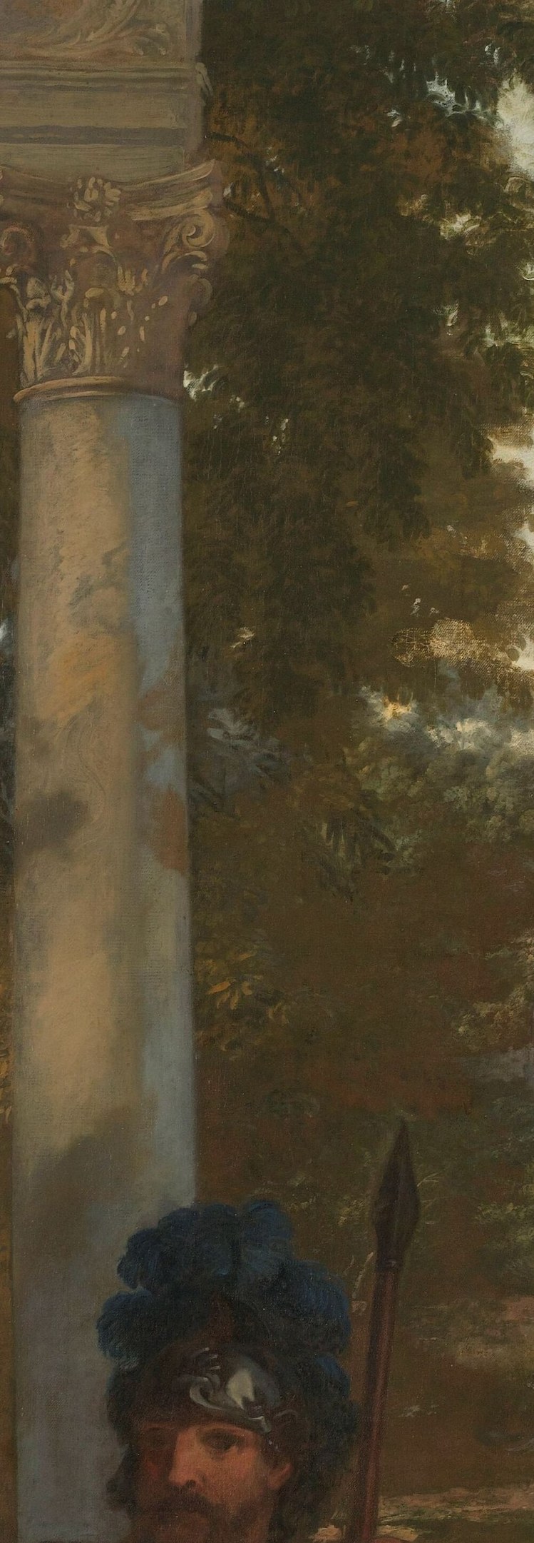 The painter was known for his love of antiquity.