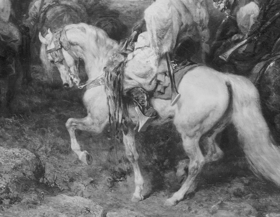 He romanticized distant cultures, creating dramatic scenes like this one.