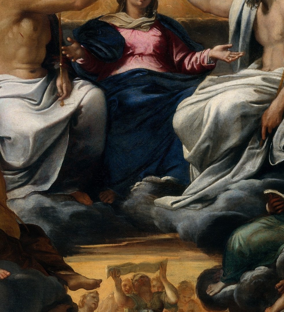 Annibale Carracci painted her in 1598 for a private chapel.