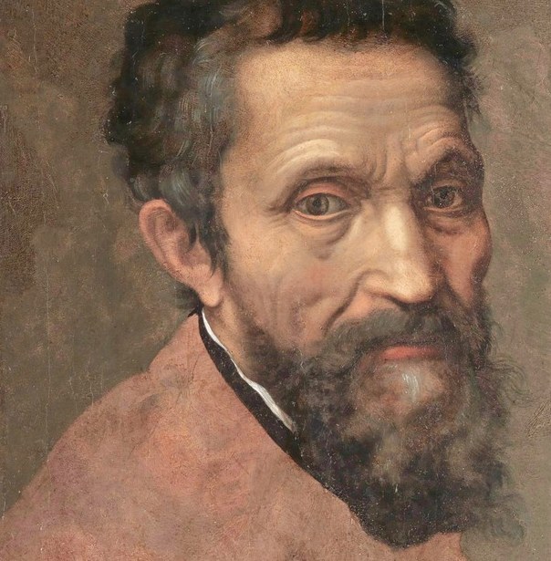 Look at the master's weathered face.