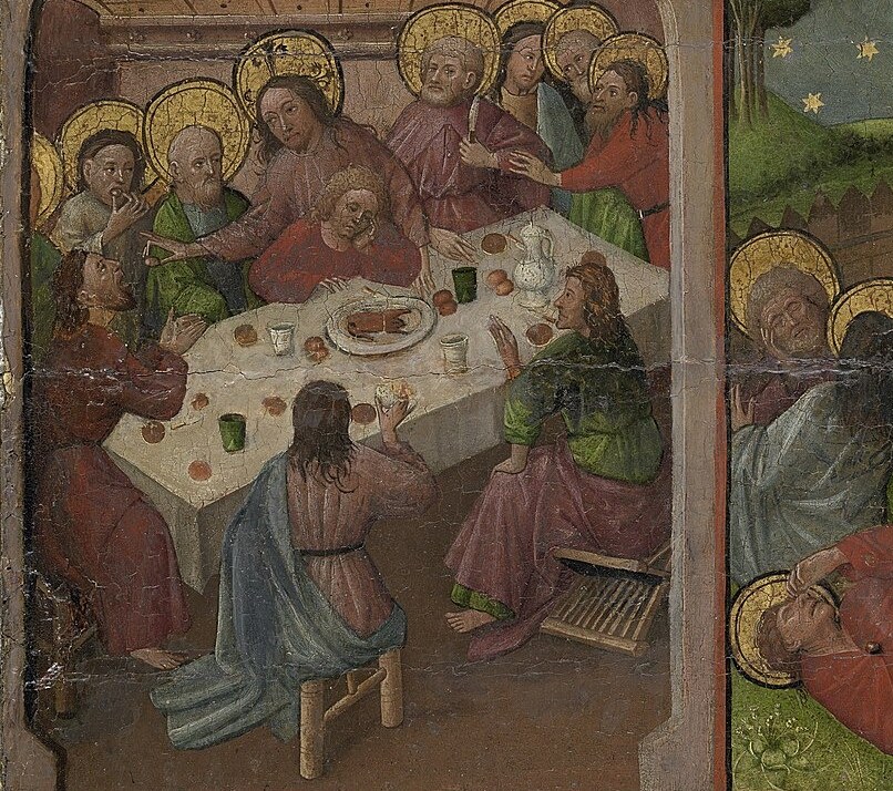 and during the Last Supper.