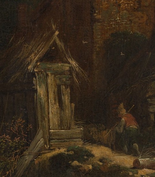 A dovecote built into its base, long silent.