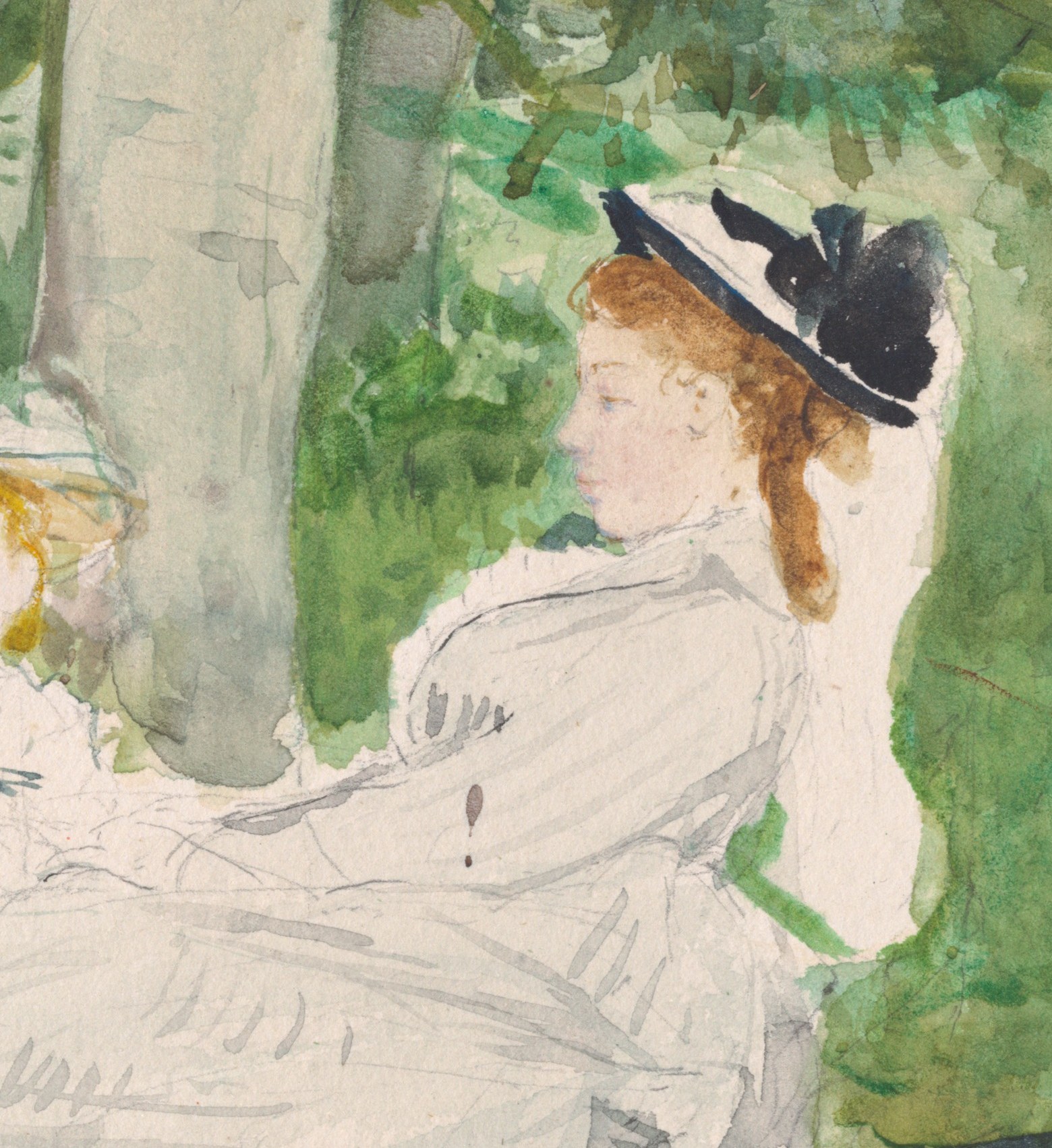 This painter captured her own sister, Edma, on the right.
