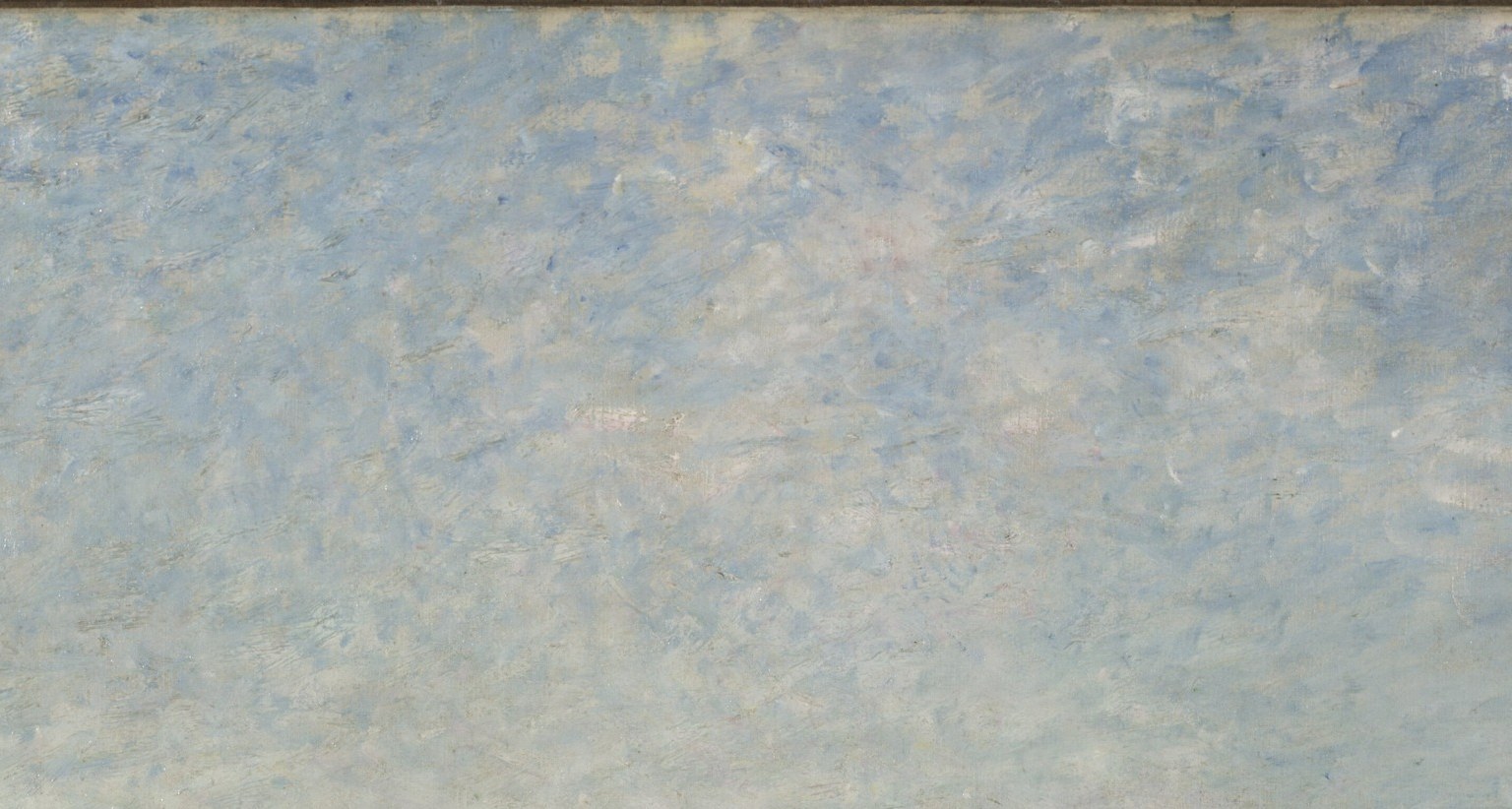 The sky isn't a backdrop. It takes over half the canvas.