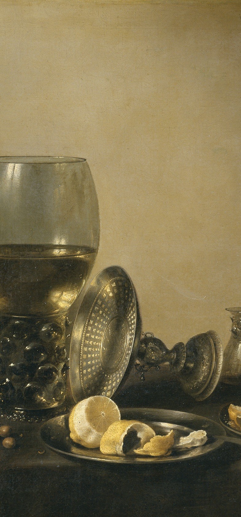 Look at the glass.