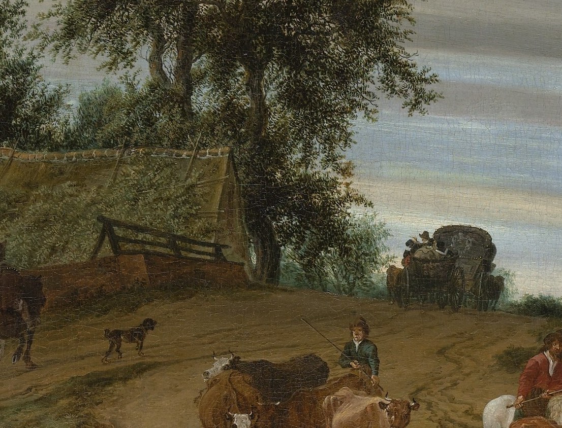 He painted men like these, guiding cattle home before dark.