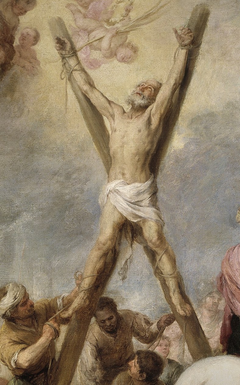 Saint Andrew faces his horrific end.
