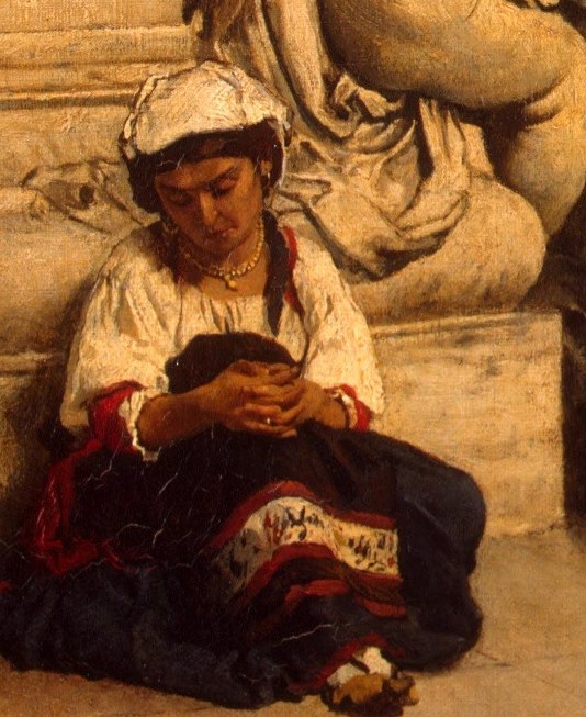 Her sewing shows daily devotion.