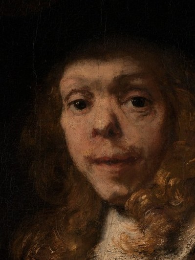 The painter used soft, diffused light on his face.