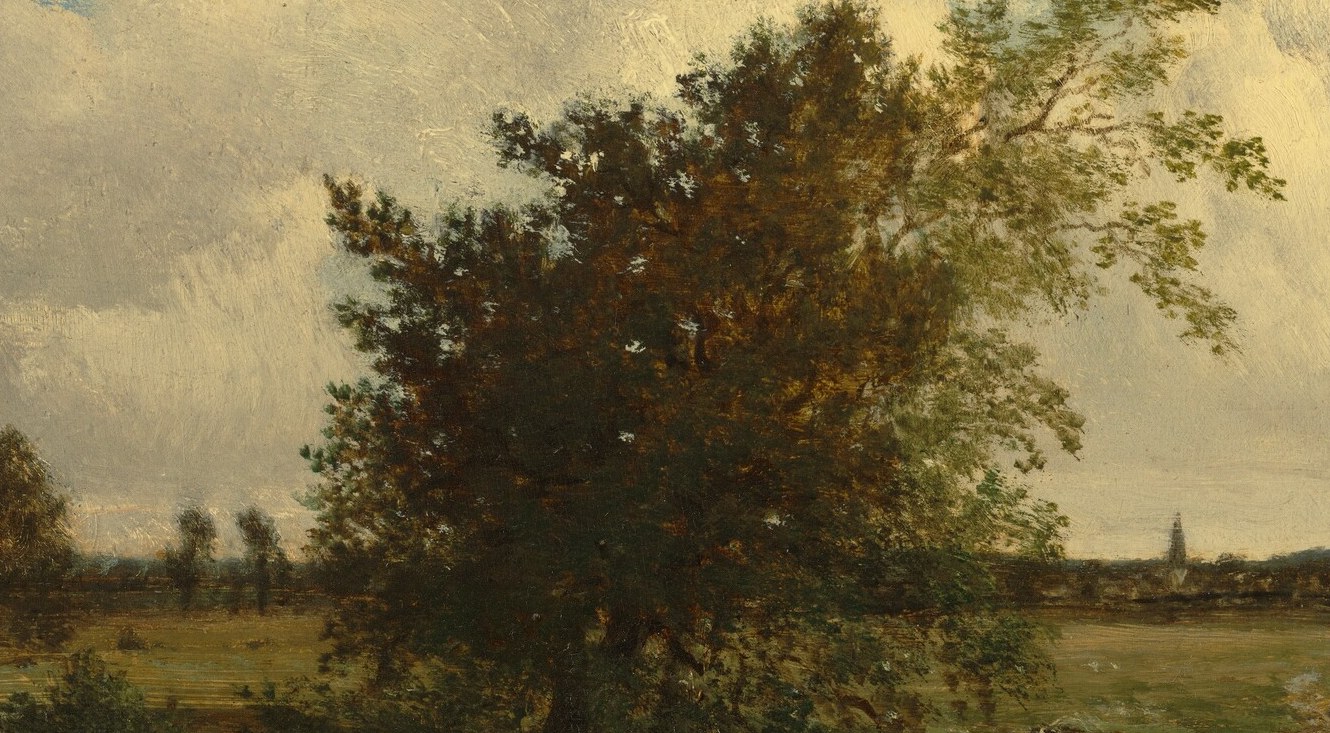 Rousseau painted this around 1849. He lived for these hours alone in the forest.