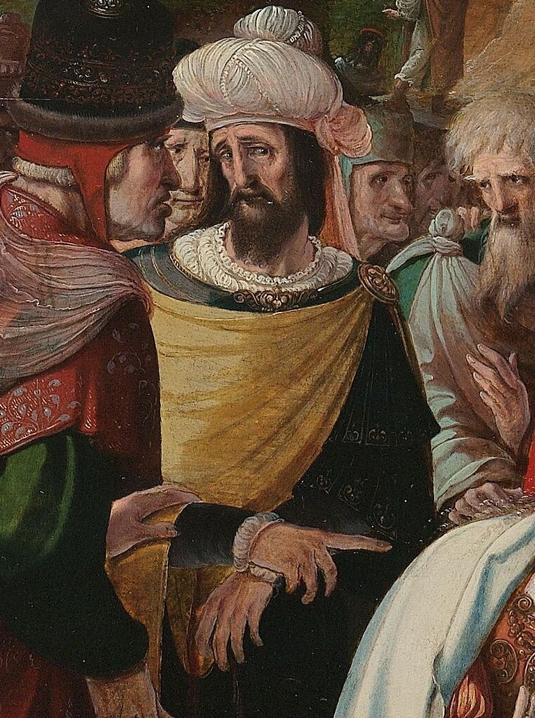 The artist, Aertgen van Leyden, was the son of a fuller.