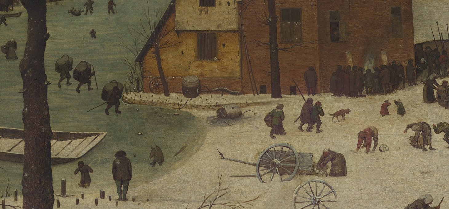 Yet the eye is drawn to details, like these skaters on the ice.