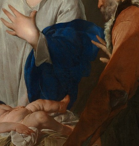 Notice the dark fabric, almost disappearing into the background.