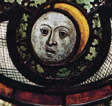 Look at the pale face, with its subtle moon glow.