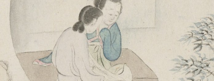 These women are doing needlework, a classic domestic symbol.