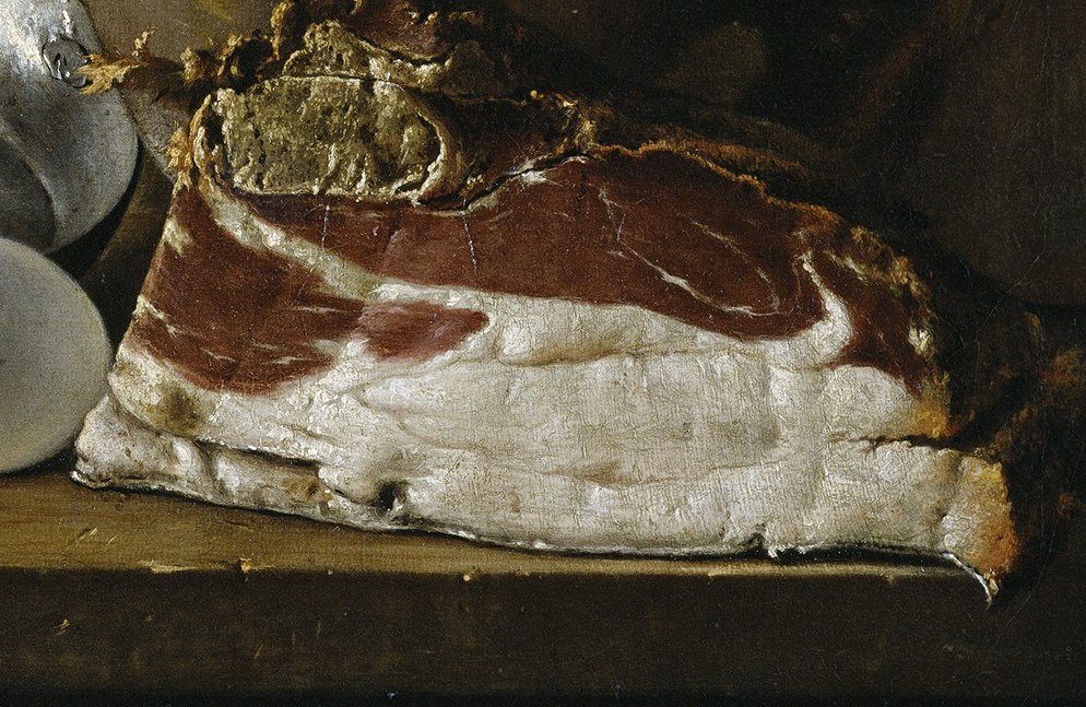 Look at the rich marbling of this ham.