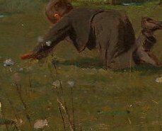 But look past the tumbling boys, into the mid-ground shadow.