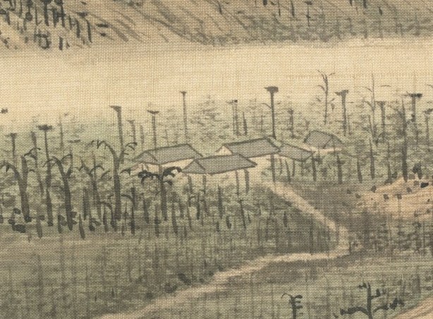 A winding path leads up the mountainside.