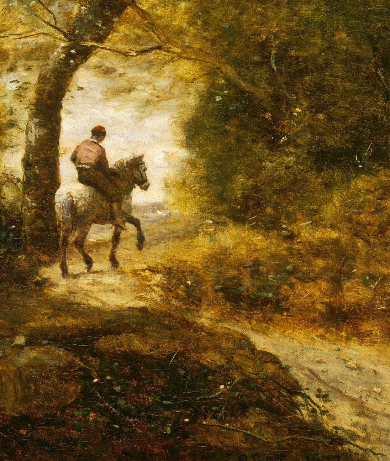 Corot paints this forest the same year.