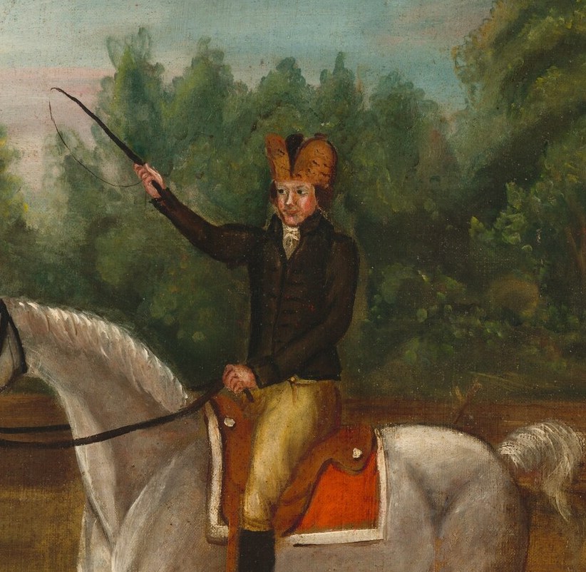 The rider raises his whip. The hounds are restless.