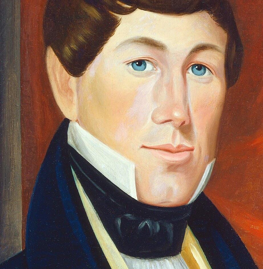 Isaac Sheffield painted his 'Connecticut Sea Captain' the year he died.