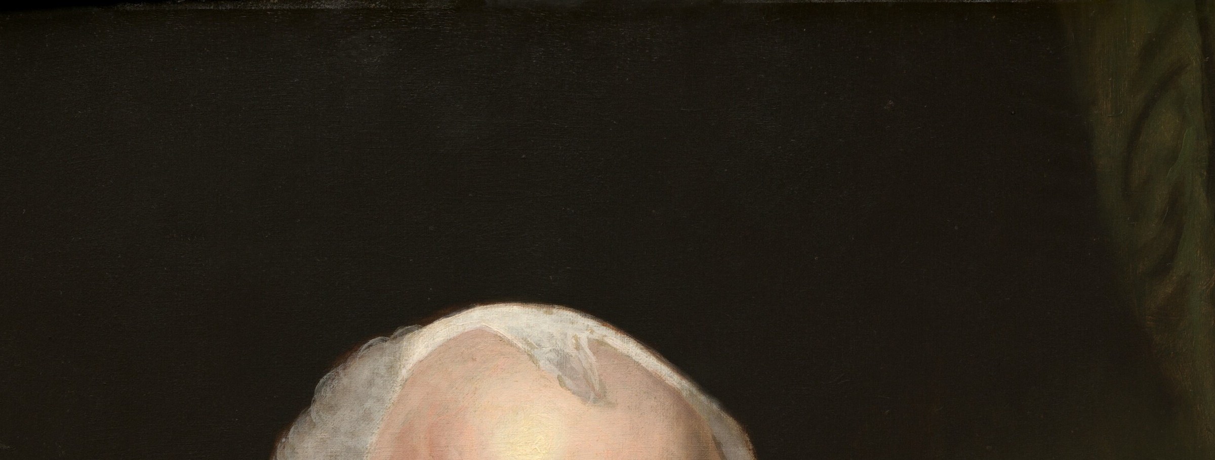 The old-fashioned powdered wig style signals Madison's Revolutionary-era identity even by 1821 when it was going out of fashion , a deliberate sartorial statement