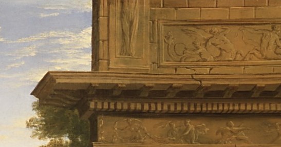 The painter, Henri Mauperché, never saw real Roman ruins.